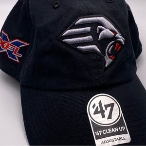 New York Clean-Up Baseball Cap Black w/XFL Graphics NWT